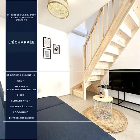 Apartment L'echappee - Clim - Fibre - Parking - Neuf *